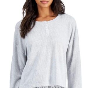 NWT Jenni Women’s Ribbed Henley Loungewear/Pajama Top
